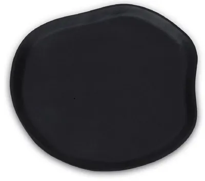 Produktbild von Casa Padrino Luxus Aluminium Tablett Matt Schwarz 40 cm - Deko Accessoires