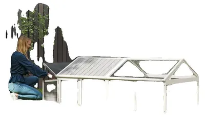 Produktbild von Hühnerstall, Nistkasten, Langlebiges Design, armeegrün, armeegrün