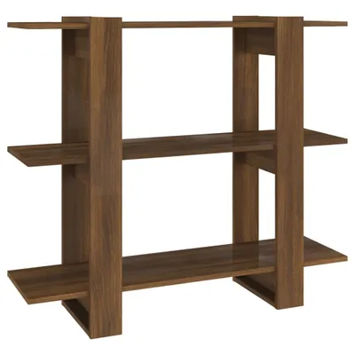 Produktbild von vidaXL Bücherregal/Raumteiler Braun Eichen-Optik 100x30x87 cm