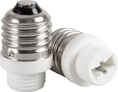 Produktbild von 2x Lampensockel Adapter Konverter E27 Fassung auf G9 Sockel Lampenadapter