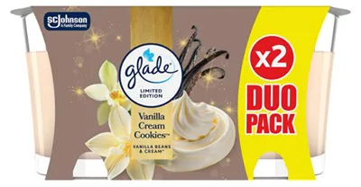 Produktbild von Vanilla Cream Cookies Duftkerzenset 2 x 112 g