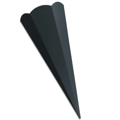Produktbild von Schultüten-Zuschnitt 6-eckig, 68cm SCHWARZ - Schultüten Rohling zum Basteln