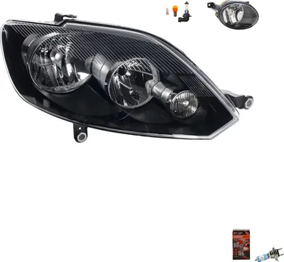 Productafbeelding van Koplampen + Osram Night Breaker Laser, geschikt voor VW Golf V 1K 5M R, met de volgende onderdeelnummers: 5M1941006G, 5M1941030G, 5K0941700F, 5K0941700
