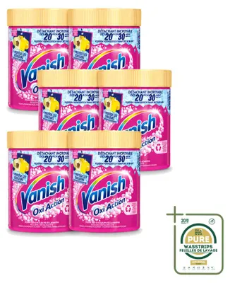 Produktbild von 6 x Vanish Oxi Action Waschbooster Pulver für Buntwäsche - 470 g - Vorratspackung - 6 Stücke