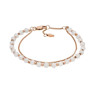 Produktbild von Fossil JF04444791 Damen Armband Edelstahl Rose rosa 19 cm