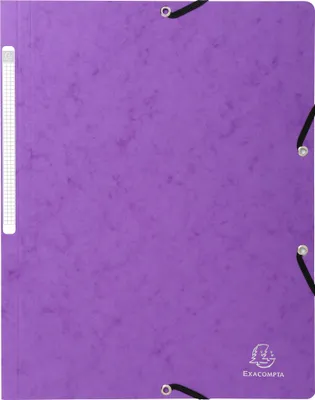 Image de Exacompta 25x Chemise à élastique sans rabat 400gm2 A4 Violet 5568E
