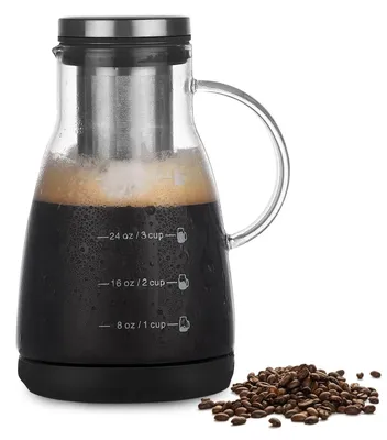 Kaltbrüh-Kaffeemaschine 960 ml, Edelstahlfilter, tragbar