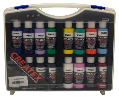 Produktbild von Createx Airbrushfarben opak Sortimentskoffer 800 100 Airbrush Farben
