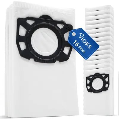 Produktbild von Filterbeutel Set 16x passend wie Kärcher 2.863-006.0 für MV4/5 WD4 Mehrzwecksauger