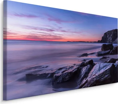 Produktbild von Fabelhafte Canvas LEINWAND BILDER 120x80 cm XXL Kunstdruck Natur Meer Strand Himmel