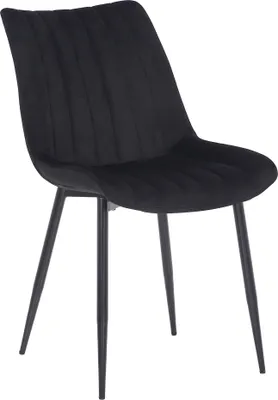 Produktbild von Stuhl HLO-CP49 Samt  schwarz