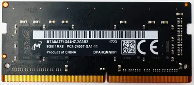 Produktbild von Micron MTA8ATF1G64HZ-2G6E1 8GB DDR4 2666MHz PC4-21300 SODIMM, 8 GB, 1 x 8 GB, DDR4, 2666 MHz, 260-pin SO-DIMM, Grün