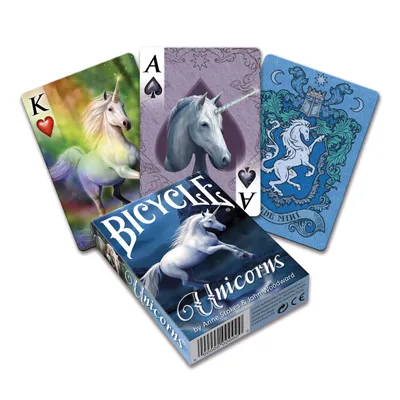 Immagine prodotto di Spielkarten Unicorni in bicicletta di Anne Stokes