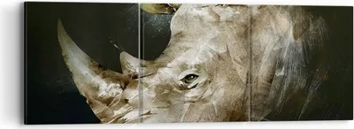 Produktbild von Bild auf Leinwand - Leinwandbild - Tier Abstraktion - 90x30cm - Wand Bild - Wanddeko - Wandbilder - Leinwanddruck - Bilder - Kunstdruck - Wanddekoration - Leinwand bilder - Wandkunst - CA90x30-3969