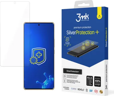 Produktbild von 3mk Display Antimikrobielle Schutzfolie SilverProtection+ für Infinix Note 40 Pro 0,21mm Self-Heal