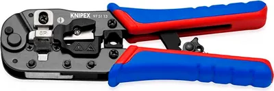 Produktbild von 97 51 13 SB Crimpzange fr RJ45-Westernstecker mit Mehrkomponenten-Hllen brniert 190 mm