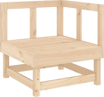 Produktbild von Garten-Ecksofas 2 Stk. Massivholz Kiefer