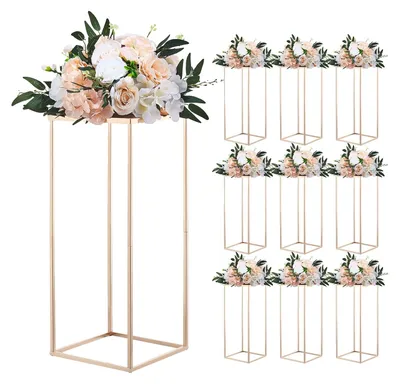 Produktbild von VEVOR Hochzeitsblumenständer 250x250x600mm, 10 Stk. Blumenhocker, Blumenständer