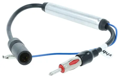 Produktbild von vhbw Antennenadapter von DIN (m) auf DIN (f) für Fahrzeugen - Antennenverstärker für Phantomeinspeisung, 35 cm