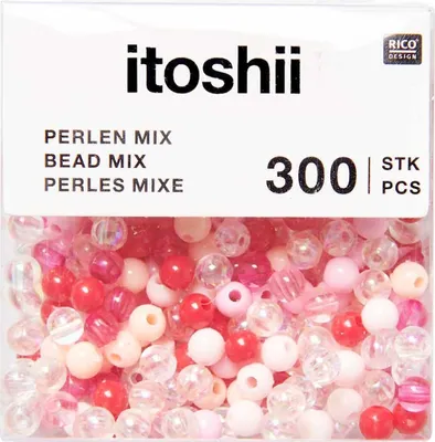 Produktbild von itoshii Perlen, 4 mm, 300 Stück Rosa-Mix