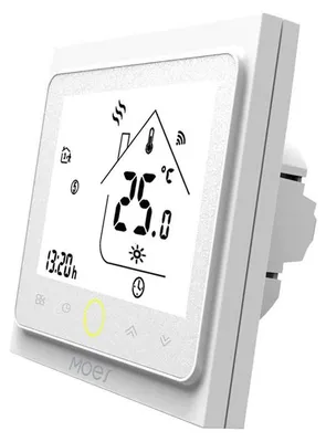 Produktbild von MOES Smart Thermostat WLAN Temperaturregler Smart Life/Tuya APP Fernbedienung für Wasser Gas Boiler Heizung Kompatibel mit Alexa Google Home, Weiß, Unterstützt nur 2,4-GHz-Netzwerke 5A - Chaudière à Gaz Weiss/Opulenter Garten