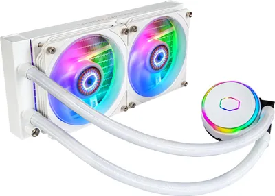 Immagine prodotto di Cooler Master MasterLiquid PL240 Flux White Edition Computer Case Raffreddamento a liquido 12 cm Bianco