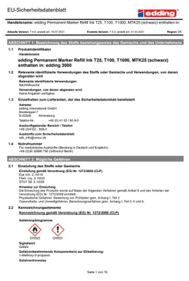 Productafbeelding van edding 3000 permanente stift, zwart (verpakking met 1 stuk)