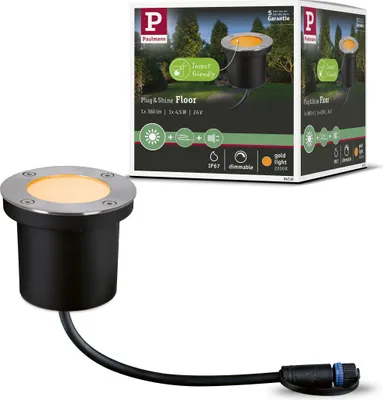 Produktbild von Paulmann Plug & Shine LED Bodeneinbauleuchte Floor Einzelleuchte Insektenfreundlich