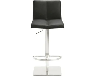 Produktbild von Bar-/Tresenhocker 1285 Gestell Edel- stahl , Sitzschale schwarzgrau,