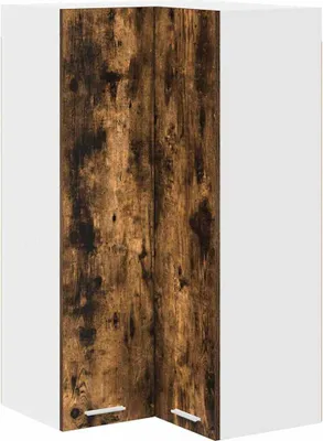 Obrázok produktu pre vidaXL Nástenná skrinka z dymového duba a bielej farby 57 x 57 x 100 cm