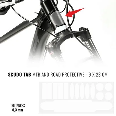 Produktbild von Fahrradrahmenschutzaufkleber transparent