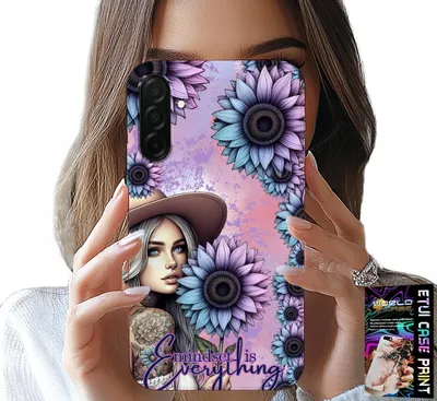 Image de Étui Pour Samsung Galaxy A26 5G - Femme En Tournesol, Motifs Féminins