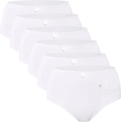 6er Pack Damen Slips Baumwolle - Bequeme Unterhosen Größe M-2XL Im Bundle