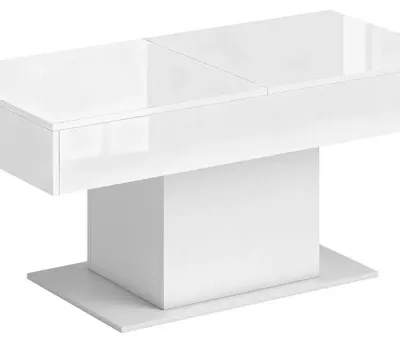 Obrázek produktu pro Rozkládací konferenční stolek - Moderní stolek do obývacího pokoje - Úložný prostor - Kovová konstrukce - 108–178,5 x 53 x 49 cm - Armádově zelená