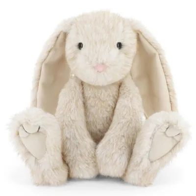 Imagen del producto de Keel Toys: Conejo de peluche, color crema, sentado, 20 cm, muy suave y abrazable