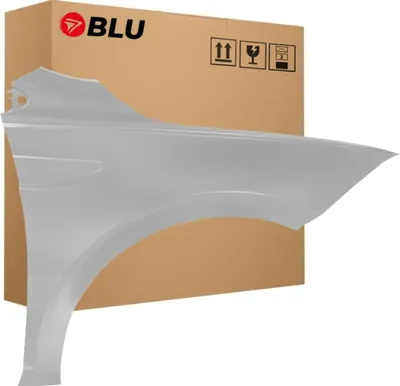 Image de BLU Aile Compatible avec VW Volkswagen Polo AW VI 6 LA7W Droite Silber ReflexSilber | 2017- | Avant | Peint| Prêt à Monter | Acier