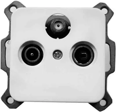 Immagine prodotto di Distributore d'antenna EDM Bianco 16 A Incorporato