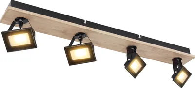 Produktbild von Globo Lighting Strahler Metall schwarz matt, 4x LED