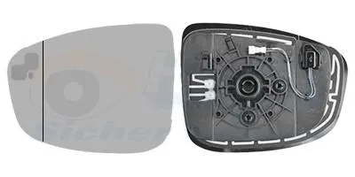 Produktbild von VAN WEZEL Spiegelglas Außenspiegel Links für MAZDA CX-5 (KE, GH) Asphärisch Beheizbar 2780835