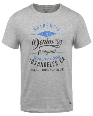 Produktbild von BLEND BHDoppler Herren T-Shirt Kurzarm Shirt mit Print  Rundhals-Ausschnitt 100% Baumwolle Regular fit