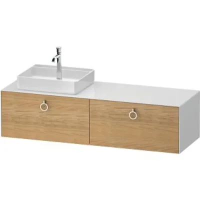 Produktbild von DURAVIT WT4890LH5850010 WTU wh White Tulip 550x1600x408mm Eic