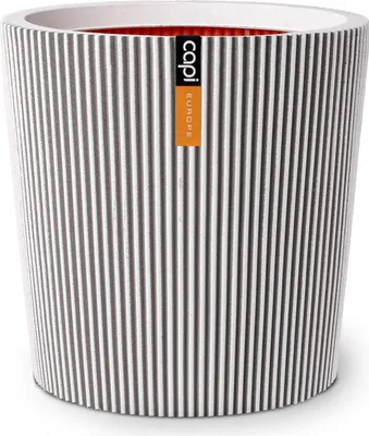 Produktbild von Capi Europe - Gefäß konisch Groove NL - Elfenbein - 45x41 - KGVI613
