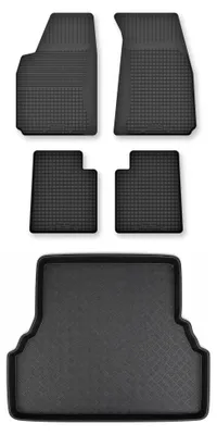 Zdjęcie produktu dla Dywaniki gumowe + mata bagażnika do Toyota Avensis I T22 1997-2003 (hatchback) – czarne, dobierane – Wielganizator Semi-Universal