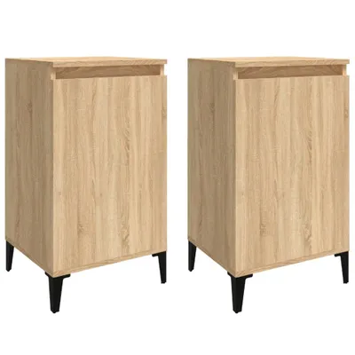 Produktbild von Nachttische 2 Stk. Sonoma-Eiche 40x35x70 cm Holzwerkstoff