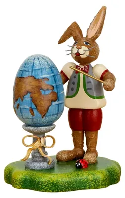 Produktbild von Hubrig Dekofigur 'Unser Meisterschüler' handbemalte Hasenfigur für Ostern