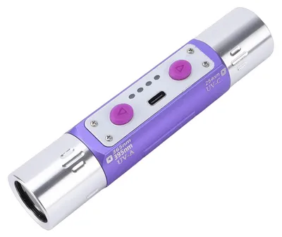 UV-Taschenlampe 365nm/395nm, 2000mAh, Aluminium