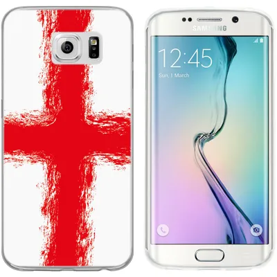 Produktbild von PhoneNatic Case kompatibel mit Samsung Galaxy S6 Edge Silikon-Hülle WM England M4