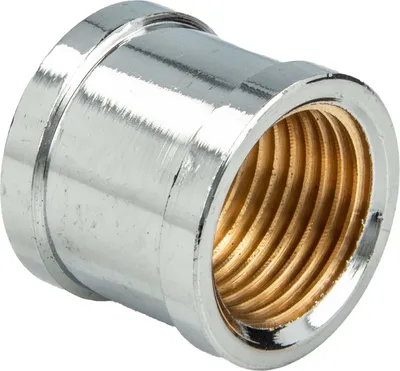 Produktbild von tecuro Muffe, Innengewinde Rp 3/4 Zoll (DN 20), Messing  glanzverchromt