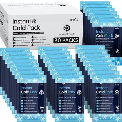 Image de Compresse froide jetable instantanée - Lot de 30 pièces pour soulager la douleur