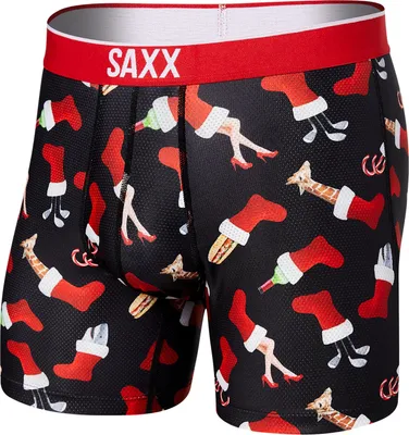 Produktbild von Herren-Sportboxershorts SAXX VOLT Boxer Brief Weihnachtssocke - schwarz - S